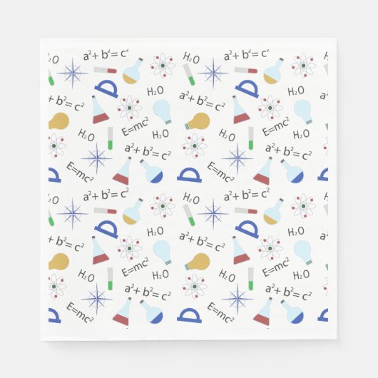 Serviette En Papier Science lover (Devant)