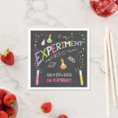 Serviette En Papier Science Paper Napkin Expérience Lab Anniversaire (En situation)