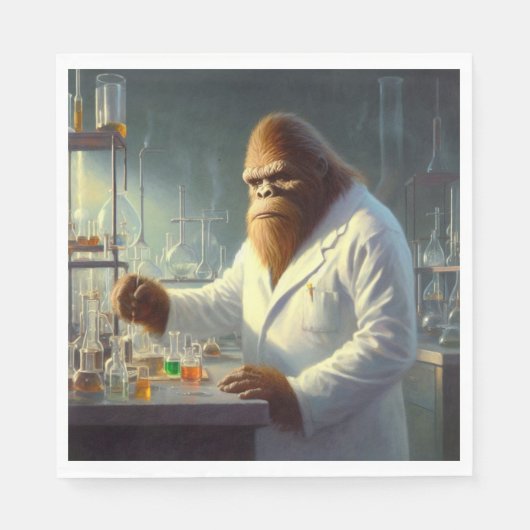 Serviette En Papier Scientifique de Bigfoot (Devant)