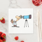 Serviette En Papier Scientifique en astronomie télescope Humour scient (En situation)
