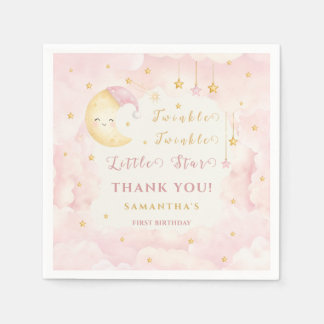 Serviette En Papier Scintille Scintille Petite Étoile Premier Annivers