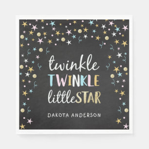 Serviette En Papier Scintillement peu de baby shower de confettis et