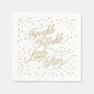 Serviette En Papier Scintillement peu de serviettes de baby shower