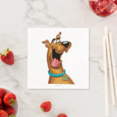 Serviette En Papier Scooby-Doo a excité le visage (En situation)