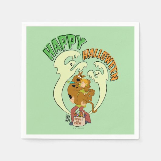Serviette En Papier Scooby-Doo | Bonne Halloween (Devant)
