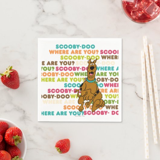 Serviette En Papier Scooby-Doo Coureur "Où Es-Tu ?" (En situation)