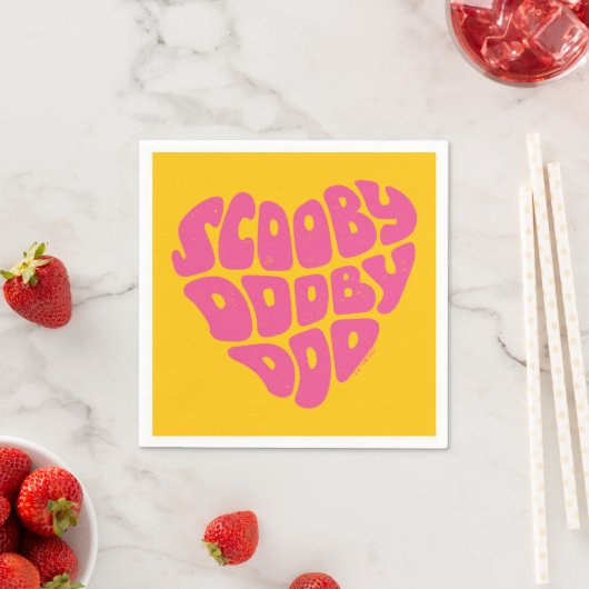 Serviette En Papier Scooby Doo Doo Heart (En situation)
