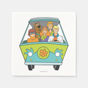 Serviette En Papier Scooby-Doo et la machine de mystère de bande