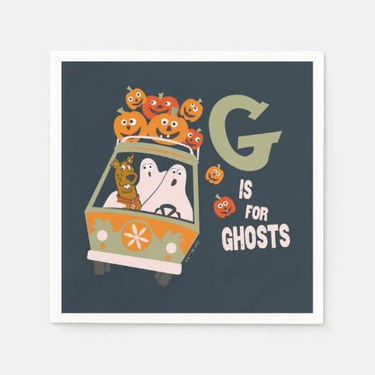 Serviette En Papier Scooby-Doo | G est pour Ghosts (Devant)