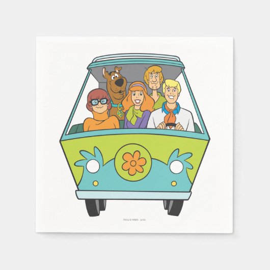 Serviette En Papier Scooby-Doo & Gang Mystery Machine (Devant)