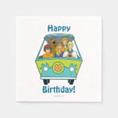 Serviette En Papier Scooby-Doo & Gang Mystery Machine (Devant)