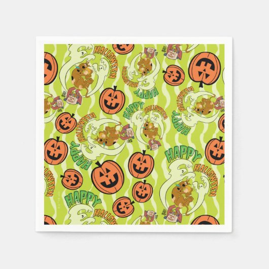 Serviette En Papier Scooby-Doo | Happy Halloween Motif (Devant)