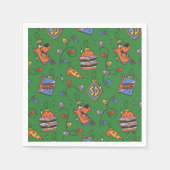 Serviette En Papier Scooby-Doo Holiday Snack Lights Pattern (Devant)