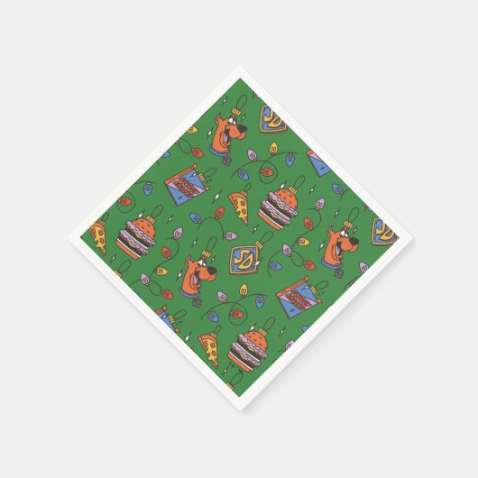 Serviette En Papier Scooby-Doo Holiday Snack Lights Pattern (Coin)