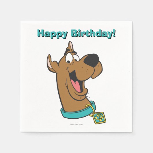 Serviette En Papier Scooby-Doo Joyeux Visage (Devant)