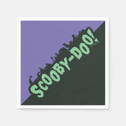 Serviette En Papier Scooby-Doo ! Logo Monster Silhouette (Devant)