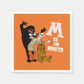 Serviette En Papier Scooby-Doo | M est pour Monster (Devant)