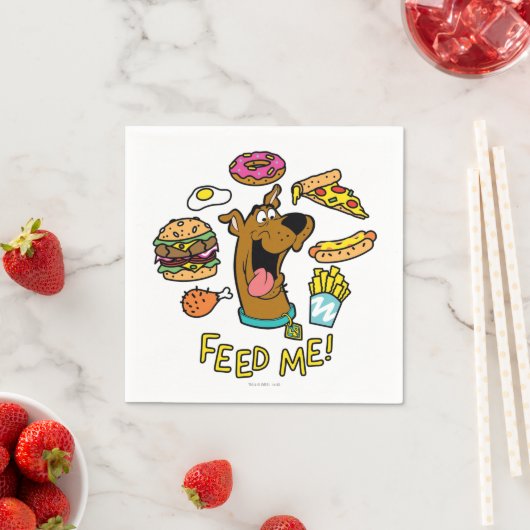 Serviette En Papier Scooby-Doo Me Nourrit ! (En situation)