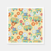 Serviette En Papier Scooby-Doo Mystery Motif de fleurs (Devant)