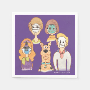 Serviette En Papier Scooby-Doo  Nos masques d'Halloween
