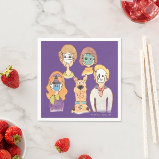 Serviette En Papier Scooby-Doo | Nos masques Halloween (En situation)