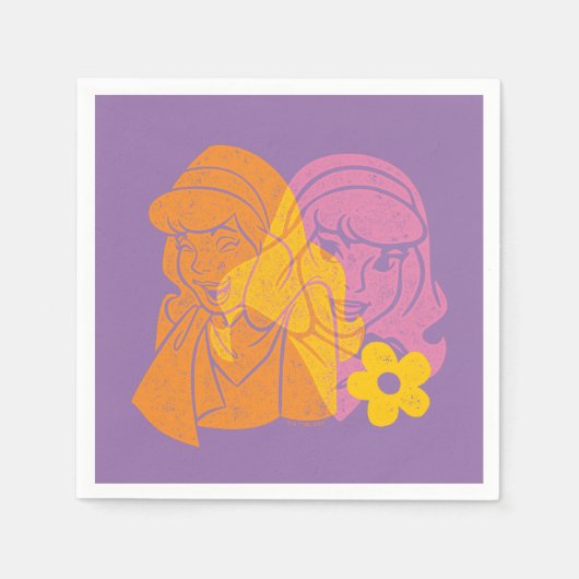 Serviette En Papier Scooby-Doo | Portrait des fleurs daphné (Devant)