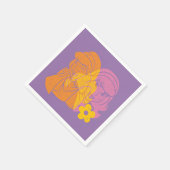 Serviette En Papier Scooby-Doo | Portrait des fleurs daphné (Coin)