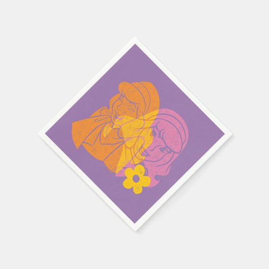 Serviette En Papier Scooby-Doo | Portrait des fleurs daphné (Coin)