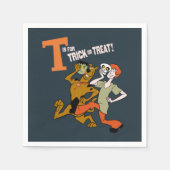 Serviette En Papier Scooby-Doo | T est pour les essais (Devant)