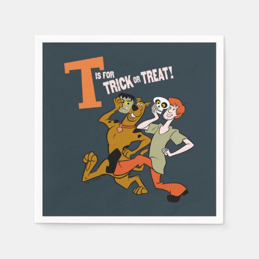 Serviette En Papier Scooby-Doo | T est pour les essais (Devant)