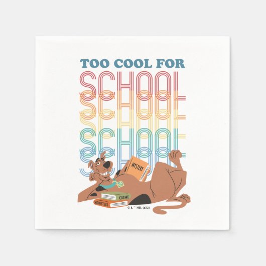 Serviette En Papier Scooby Doo Trop Cool Pour L'École (Devant)