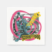 Serviette En Papier Scooby-Doo Zoinks Punk Guitare Graphisme (Devant)