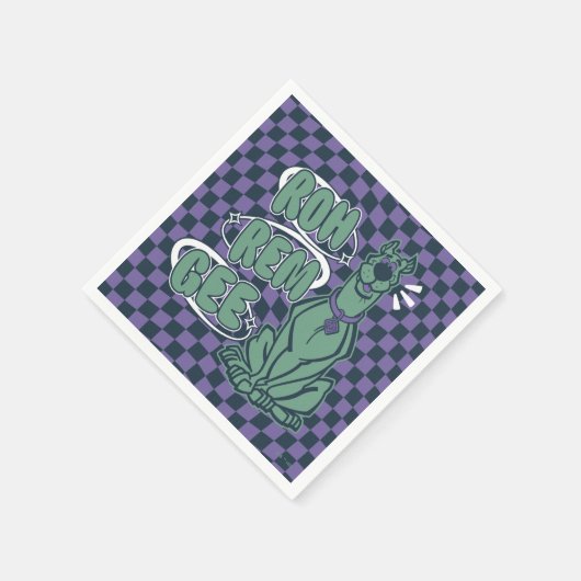 Serviette En Papier Scooby rétro "OMG" (Coin)