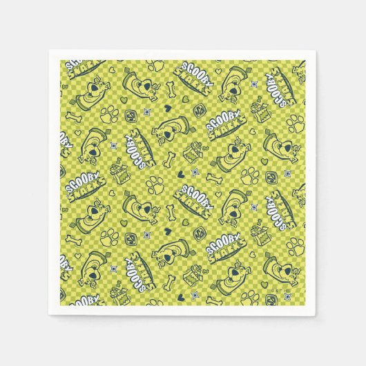 Serviette En Papier Scooby Snacks Galore Checker Motif (Devant)