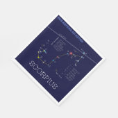 Serviette En Papier Scorpie Constellation Zodiaque (Coin)