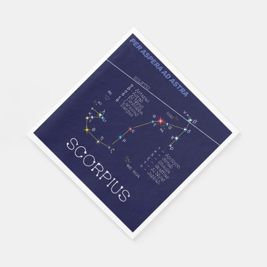 Serviette En Papier Scorpie Constellation Zodiaque (Coin)