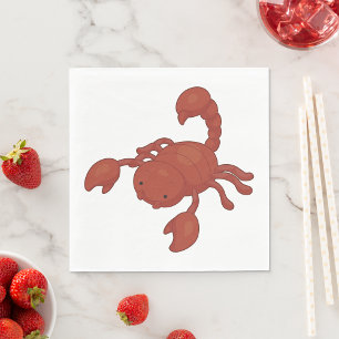 Serviette En Papier Scorpion