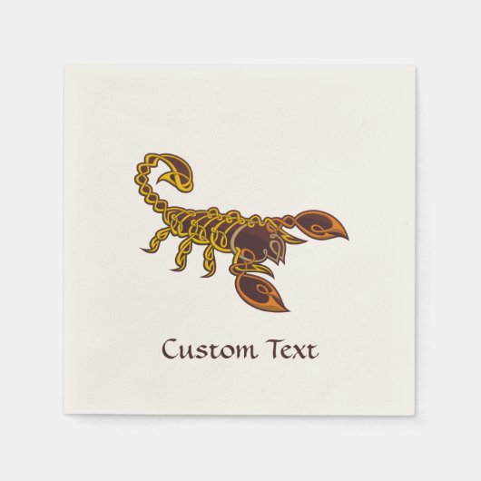 Serviette En Papier Scorpion de noeud celtique (Devant)