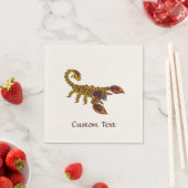 Serviette En Papier Scorpion de noeud celtique (En situation)