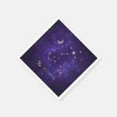 Serviette En Papier Scorpion violet zodiaque | Horoscope d'astrologie  (Coin)