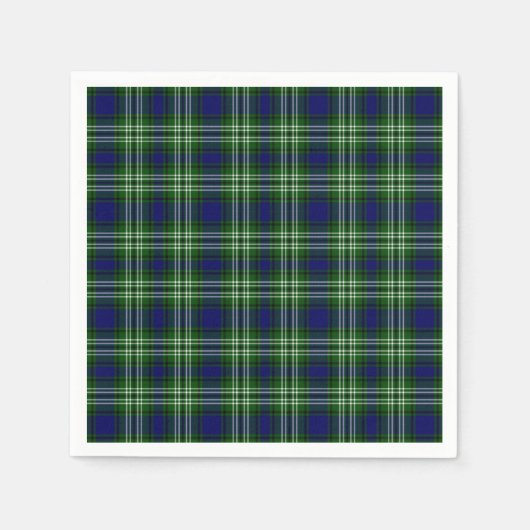 Serviette En Papier Scotland Tweedside District Tartan (Devant)