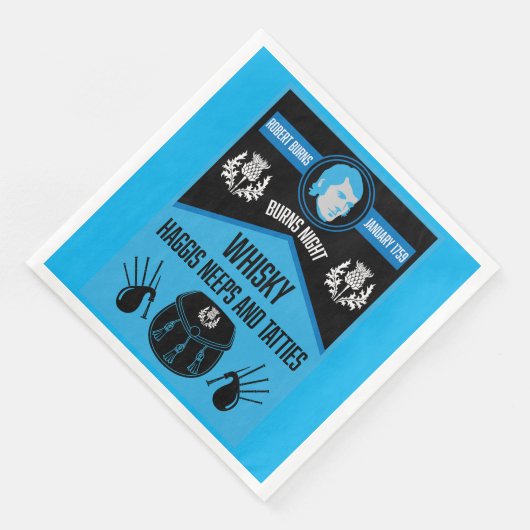 Serviette En Papier Scottish Burns Night Super (Coin)