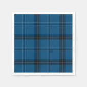 Serviette En Papier Scottish Ramsay Blue Tartan (Devant)