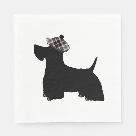 Serviette En Papier Scottish Terrier (Devant)