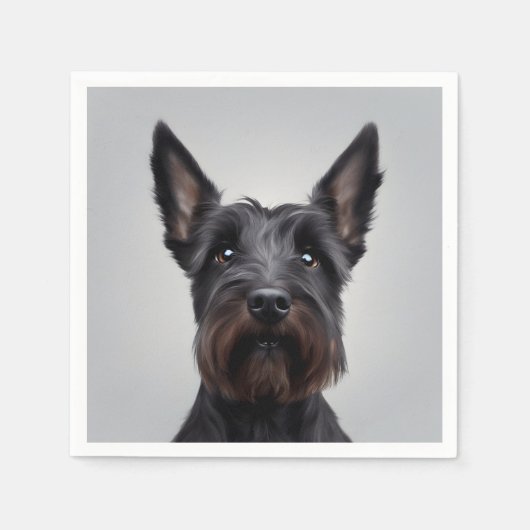 Serviette En Papier Scottish Terrier (Devant)