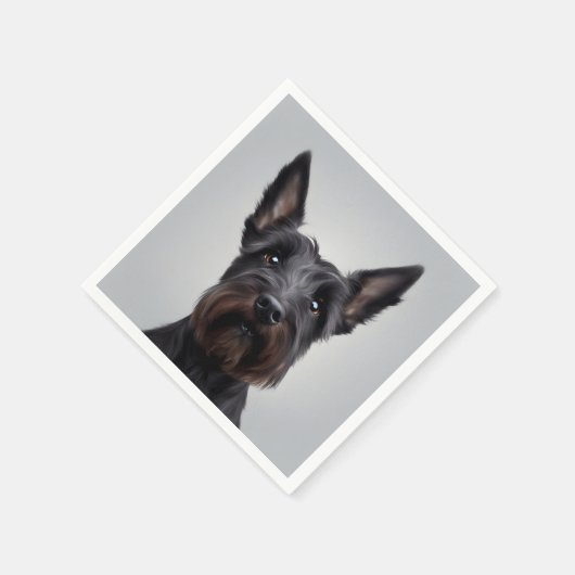 Serviette En Papier Scottish Terrier (Coin)
