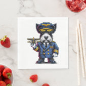 Serviette En Papier Scottish Terrier Pilot (En situation)
