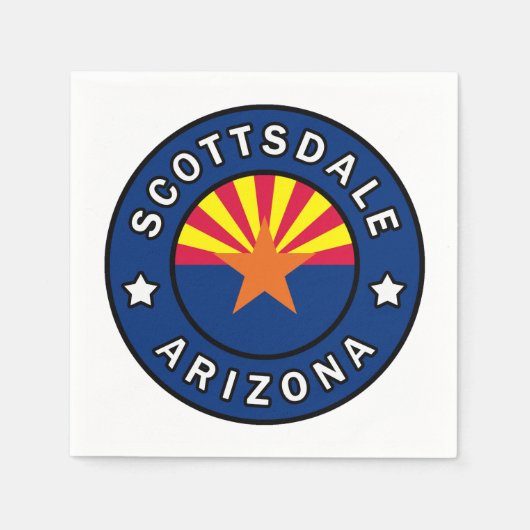 Serviette En Papier Scottsdale Arizona (Devant)