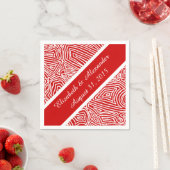 Serviette En Papier Scribbleprints Diamant (En situation)