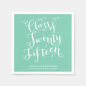 Serviette En Papier Script bohème en mousse de mer | Catégorie 2015 (Devant)